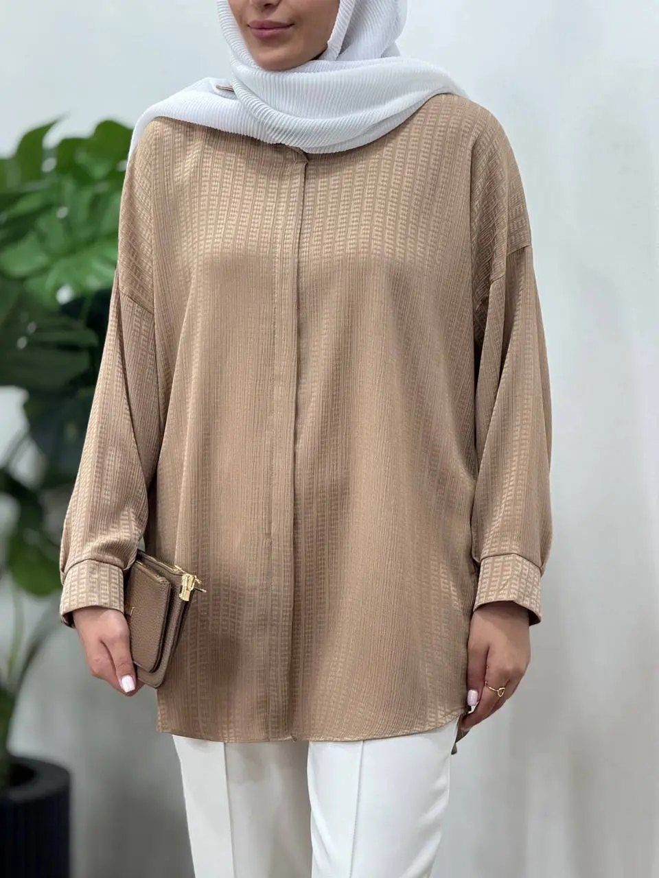 شومیز ساتن ابریشم سیمین